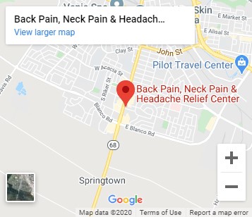Map of Back Pain, Neck Pain & Headache Relief Center 
